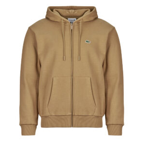 Felpe con cappuccio uomo Lacoste  Sweatshirt zipp&eacute; &agrave; capuche en molleton  Beige Lacoste 3617077697827