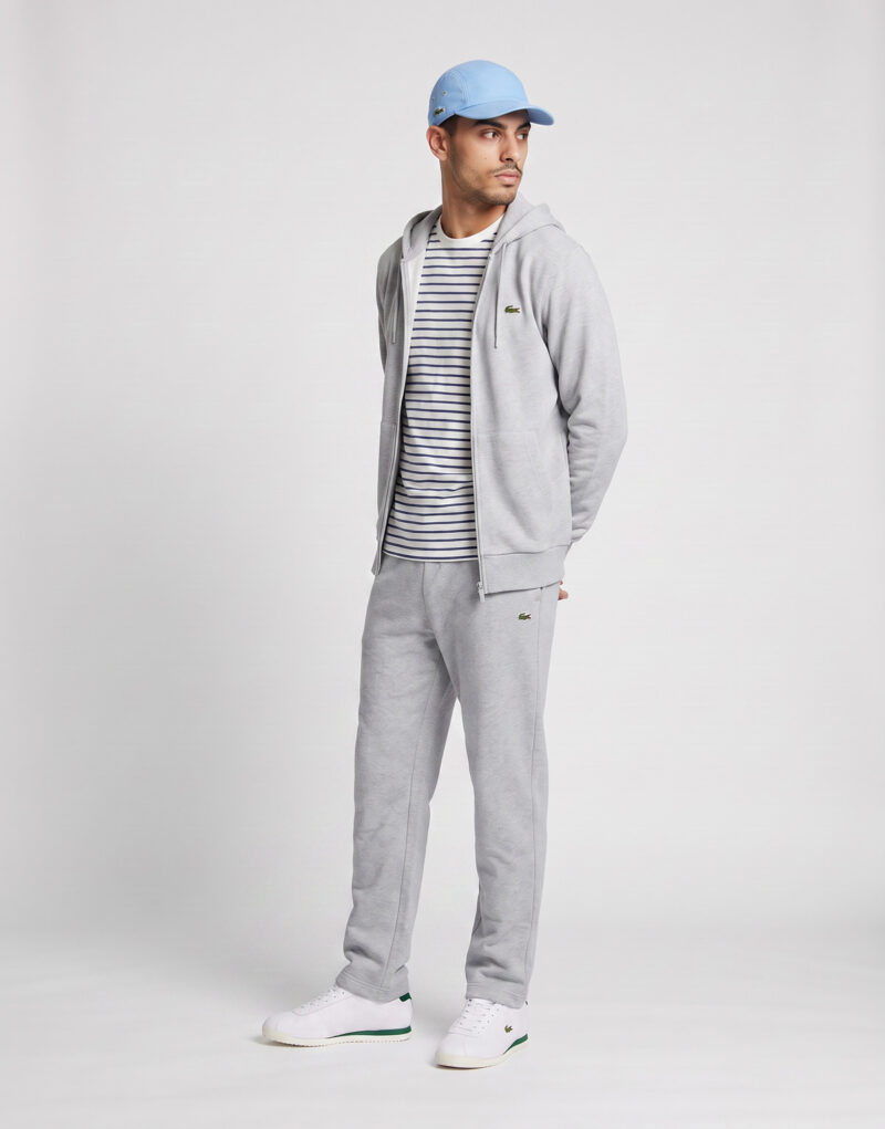 Lacoste Sweatshirt zippé à capuche en molleton Grigio Felpa con cappuccio Abbigliamento - 3