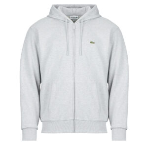 Felpe con cappuccio uomo Lacoste  Sweatshirt zipp&eacute; &agrave; capuche en molleton  Grigio Lacoste 3617077697629