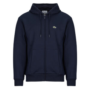 Felpe con cappuccio uomo Lacoste  Sweatshirt zipp&eacute; &agrave; capuche en molleton  Marine Lacoste 3617077697223