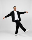 Lacoste Sweatshirt zippé à capuche en molleton Nero Felpa con cappuccio Abbigliamento - 3