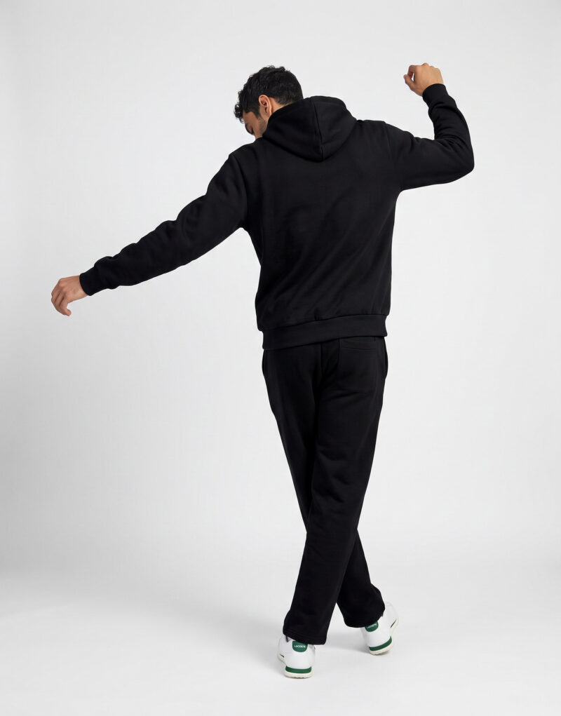 Lacoste Sweatshirt zippé à capuche en molleton Nero Felpa con cappuccio Abbigliamento - 4
