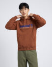 Timberland Embroidered Logo Established 1973 Marrone Felpa con cappuccio Abbigliamento - 2