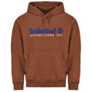 Timberland Embroidered Logo Established 1973 Marrone Felpa con cappuccio Abbigliamento - 1