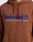 Timberland Embroidered Logo Established 1973 Marrone Felpa con cappuccio Abbigliamento - 5
