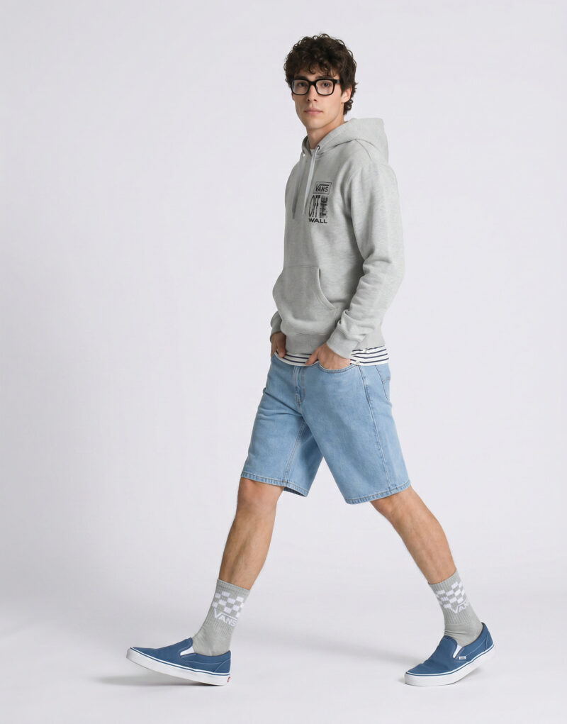 Vans CUT AND PASTE PULLOVER Grigio Felpa con cappuccio Abbigliamento - 3