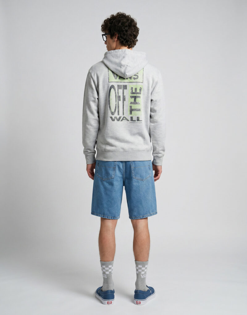 Vans CUT AND PASTE PULLOVER Grigio Felpa con cappuccio Abbigliamento - 4