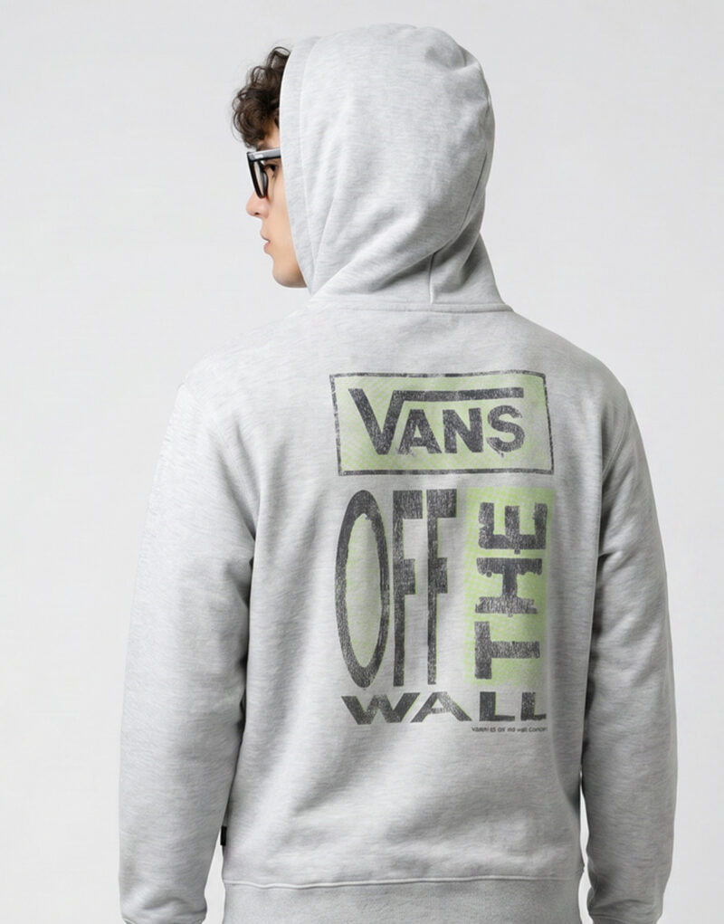 Vans CUT AND PASTE PULLOVER Grigio Felpa con cappuccio Abbigliamento - 5