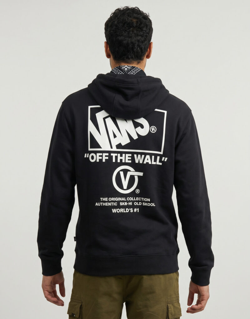 Vans STACKED HI PULLOVER Nero Felpa con cappuccio Abbigliamento - 4