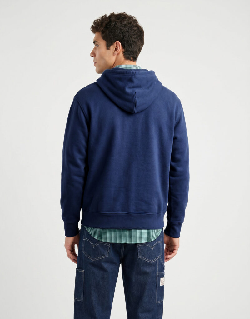 Vans STRETCH LOGO PULLOVER Marine Felpa con cappuccio Abbigliamento - 4