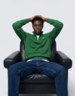 Lacoste Sweatshirt col zipp&eacute; en molleto Verde Felpa Abbigliamento - 2