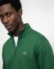 Lacoste Sweatshirt col zipp&eacute; en molleto Verde Felpa Abbigliamento - 5