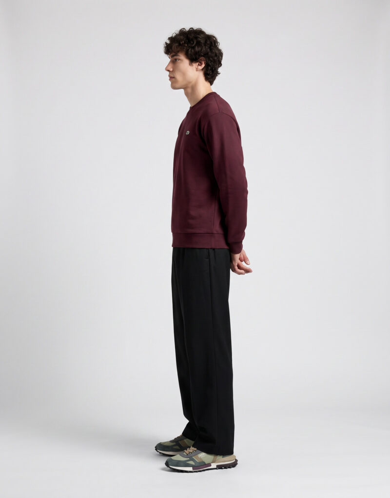 Lacoste Sweatshirt en molleton Bordeaux Felpa Abbigliamento - 3