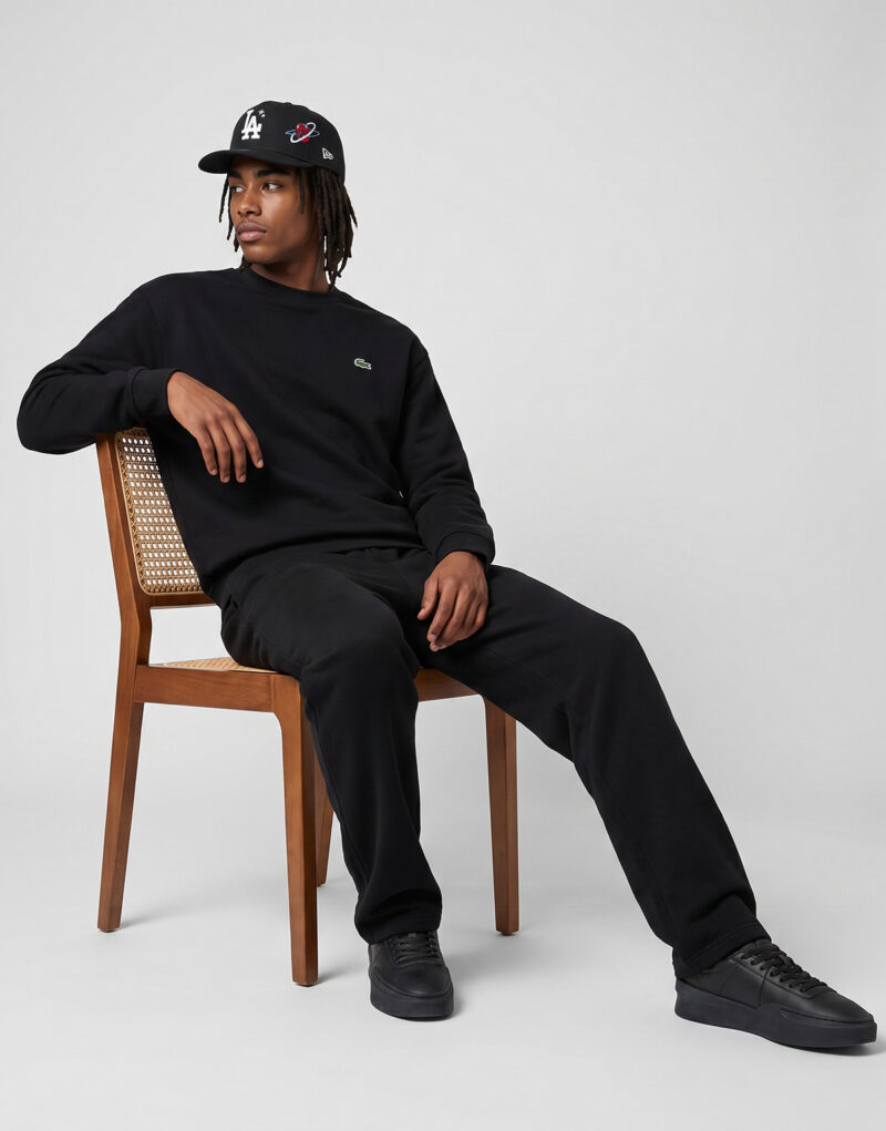 Lacoste Sweatshirt en molleton Nero Felpa Abbigliamento - 3