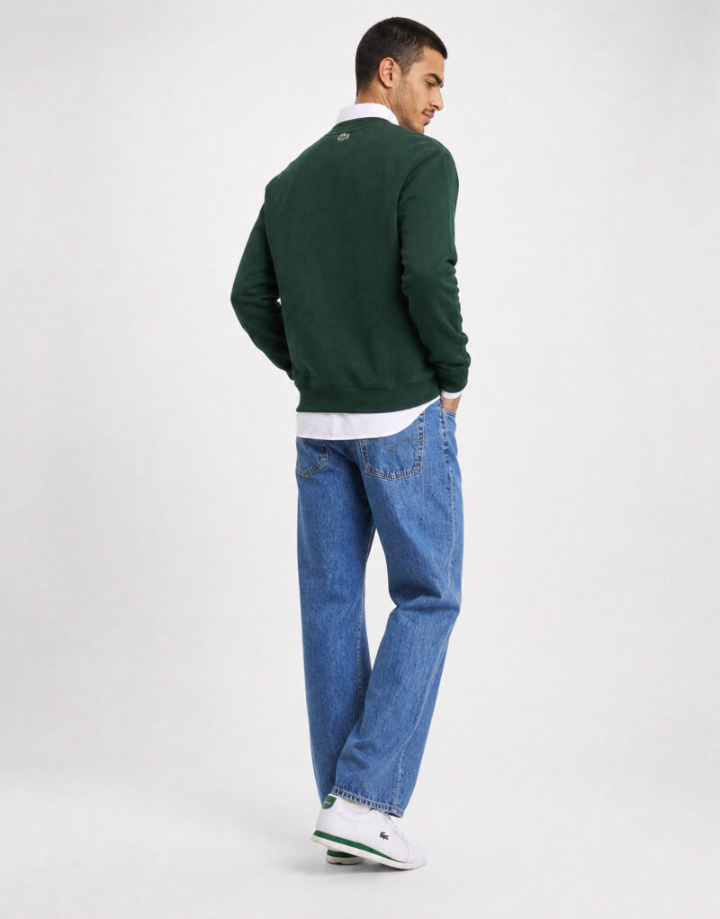 Lacoste Sweatshirt en molleton imprimé Verde Felpa Abbigliamento - 4