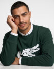 Lacoste Sweatshirt en molleton imprimé Verde Felpa Abbigliamento - 5