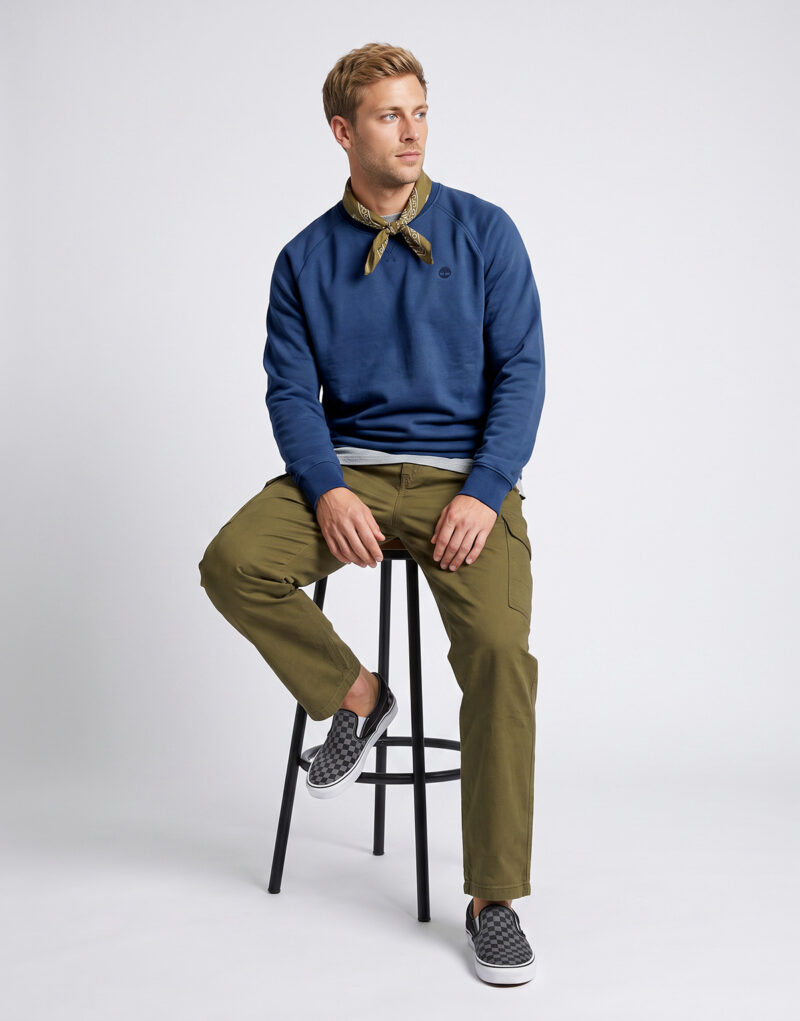 Felpe Timberland LB Crew Exeter River Marine Felpe Abbigliamento - 5