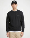 Vans LEFT CHEST CREW Nero Felpa Abbigliamento - 2