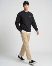 Vans LEFT CHEST CREW Nero Felpa Abbigliamento - 3