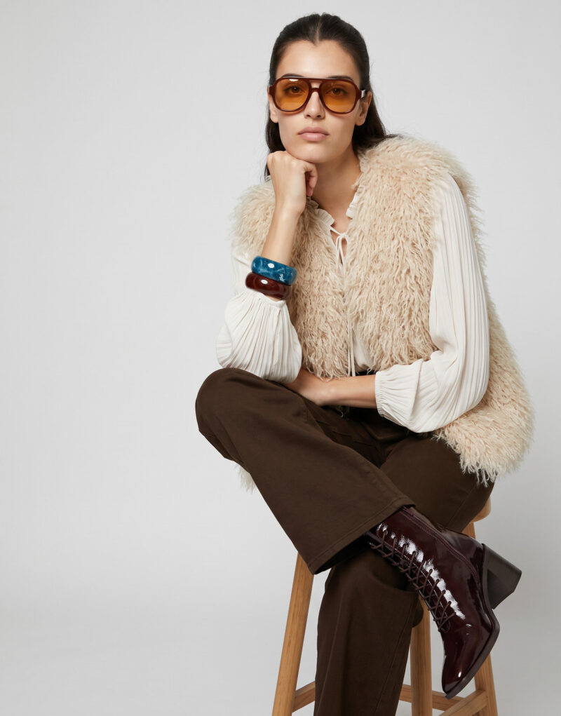 Giacca Oakwood BETH FRIBEE FUR Beige Giacche Donna - 5