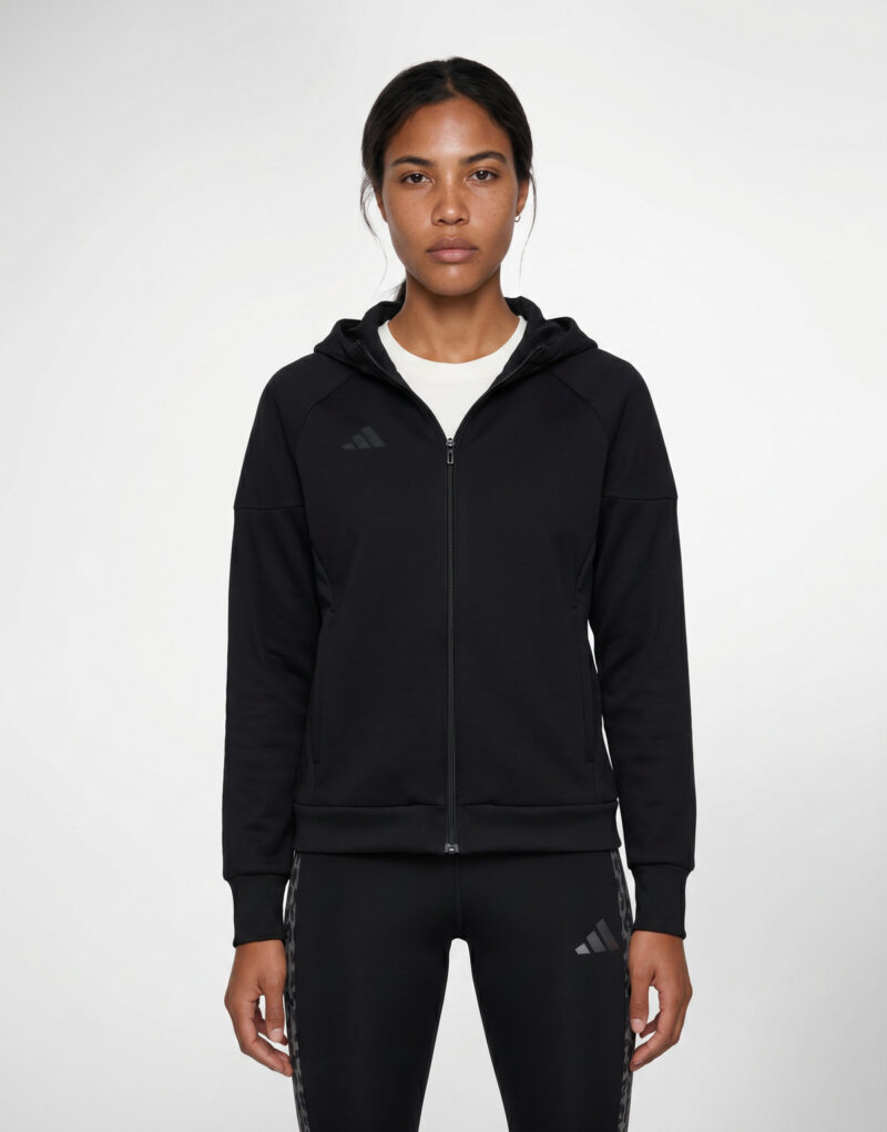 adidas Tiro 25 Full-Zip Hoodie Nero Giacca Sportiva Donna - 2