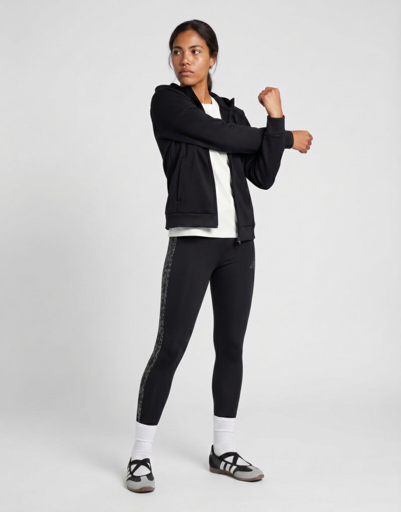 adidas Tiro 25 Full-Zip Hoodie Nero Giacca Sportiva Donna - 3