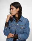 Levis 90S TRUCKER Blu Giacca in jeans Donna - 5