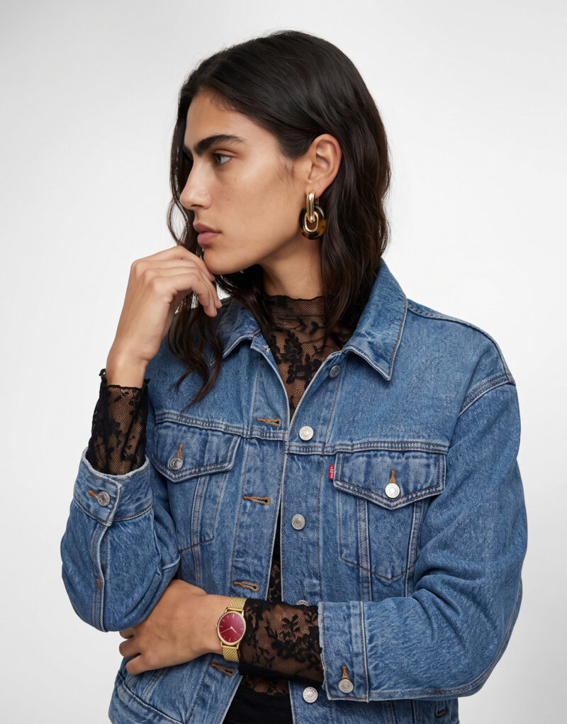 Levis 90S TRUCKER Blu Giacca in jeans Donna - 5