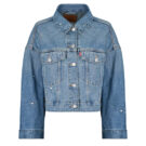 Levis LOOSE CROP TRUCKER Blu Giacca in jeans Donna - 1