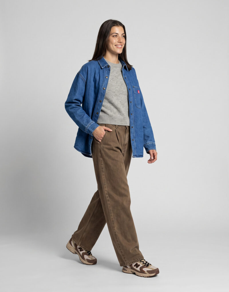 Dickies MINA DENIM SHACKET W Blu Giacca in jeans Donna - 3