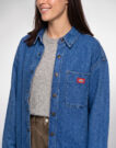 Dickies MINA DENIM SHACKET W Blu Giacca in jeans Donna - 5