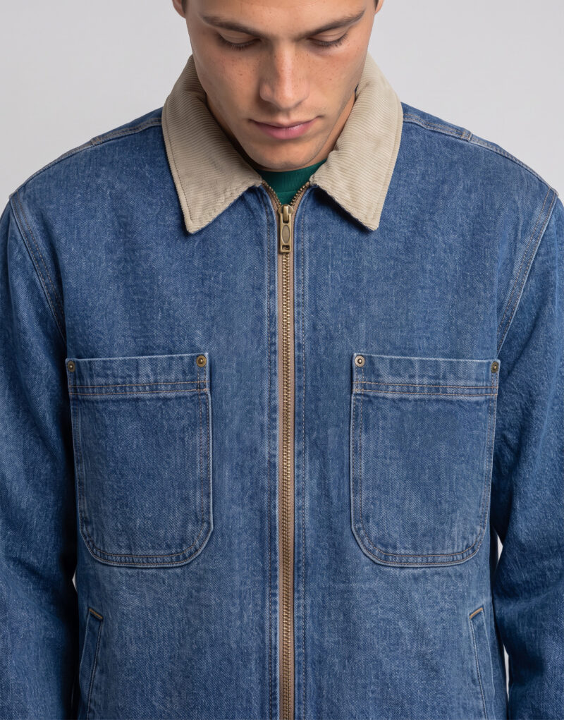 Dickies TAYLOR DENIM JACKET Blu Giacca in jeans Uomo - 5