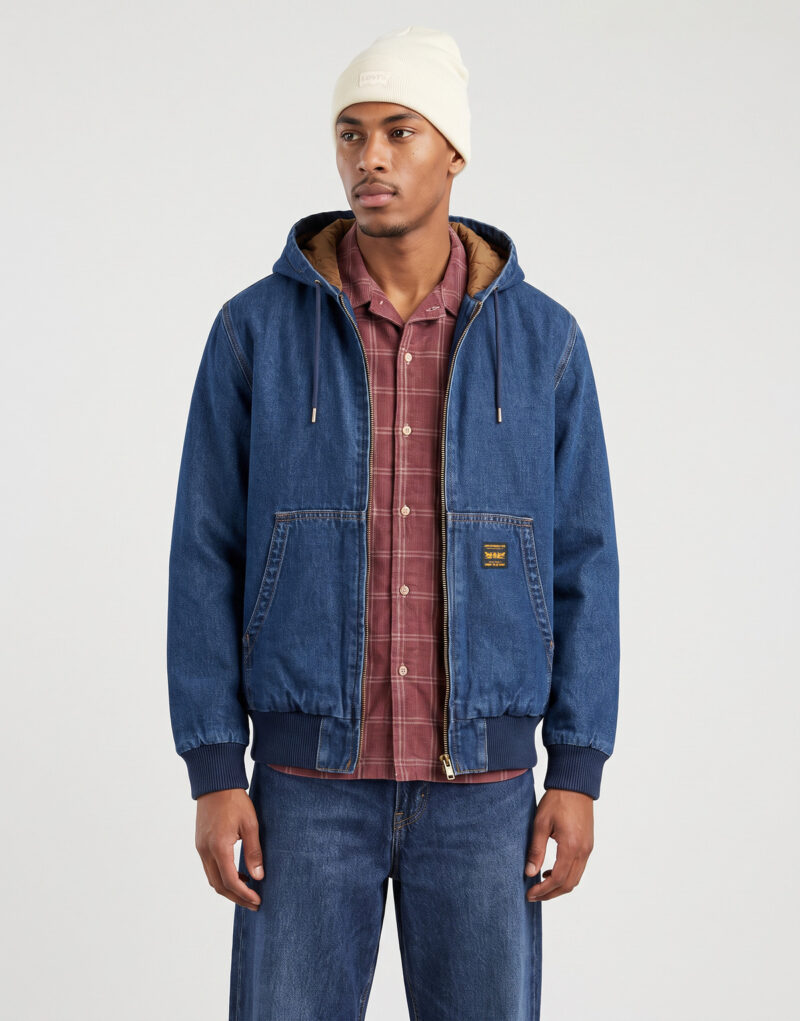 Levis POTRERO DENIM HOODY Blu Giacca in jeans Uomo - 2