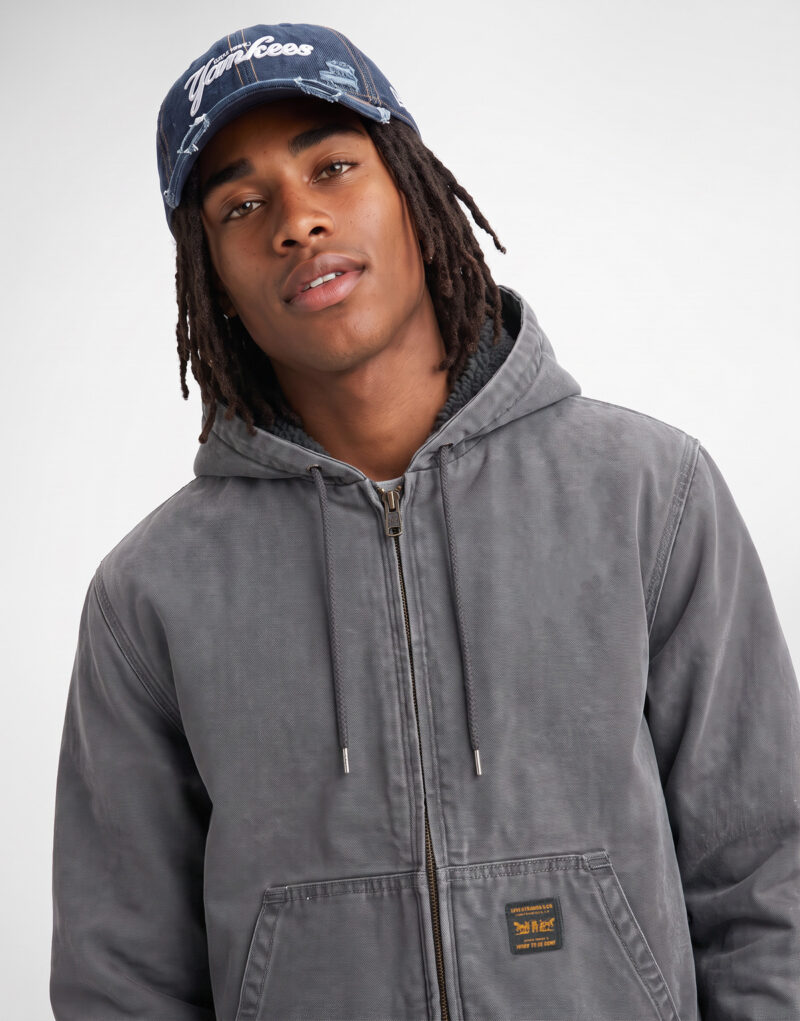 Levis POTRERO DENIM HOODY Nero Giacca in jeans Uomo - 5