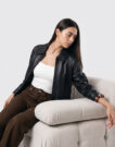 Oakwood MELROSE DREAM Nero Giacca in pelle Donna - 5