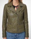 Oakwood VIDEO Kaki Giacca in pelle Donna - 5