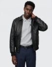 Oakwood B12 Nero Giacca in pelle Uomo - 5