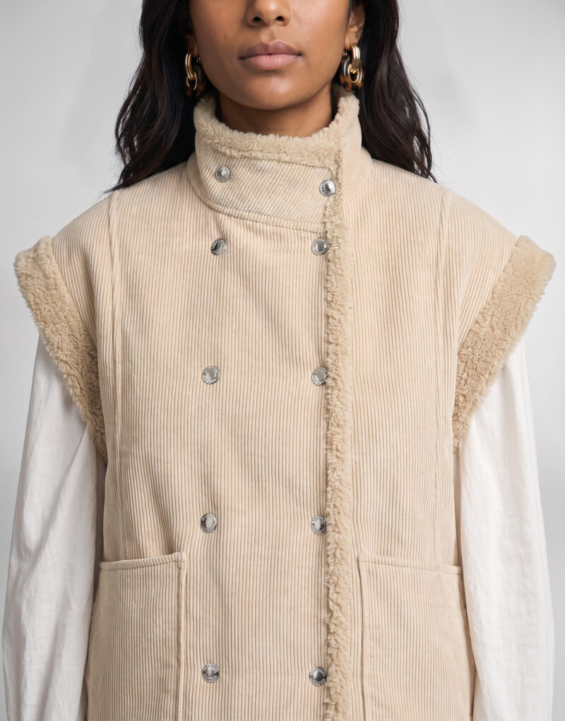 Le Temps des Cerises Beige Giubbotto Donna - 5
