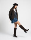 JDY JDYTELLA L/S TEDDY Marrone Giubbotto Donna - 3