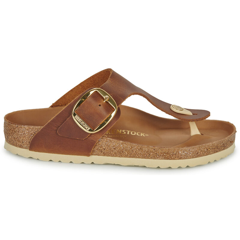 BIRKENSTOCK Gizeh Big Buckle Pelle / Verni / Cognac / Regular Marrone Infradito Donna - 2