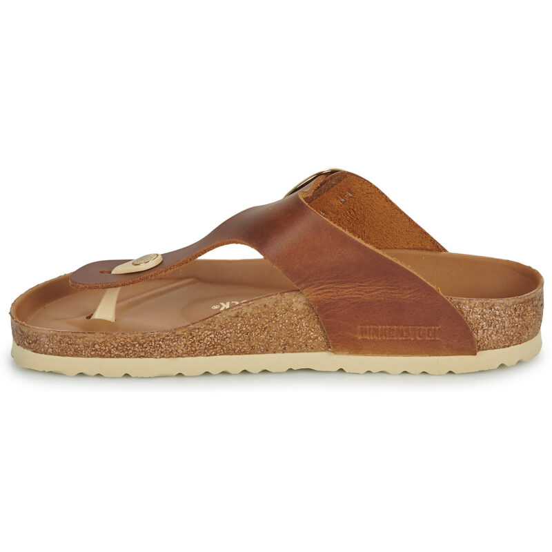 BIRKENSTOCK Gizeh Big Buckle Pelle / Verni / Cognac / Regular Marrone Infradito Donna - 4