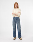 Le Temps des Cerises JFMADIECW1727-3001-BLUE Blu Jeans 3/4 & 7/8 Donna - 2