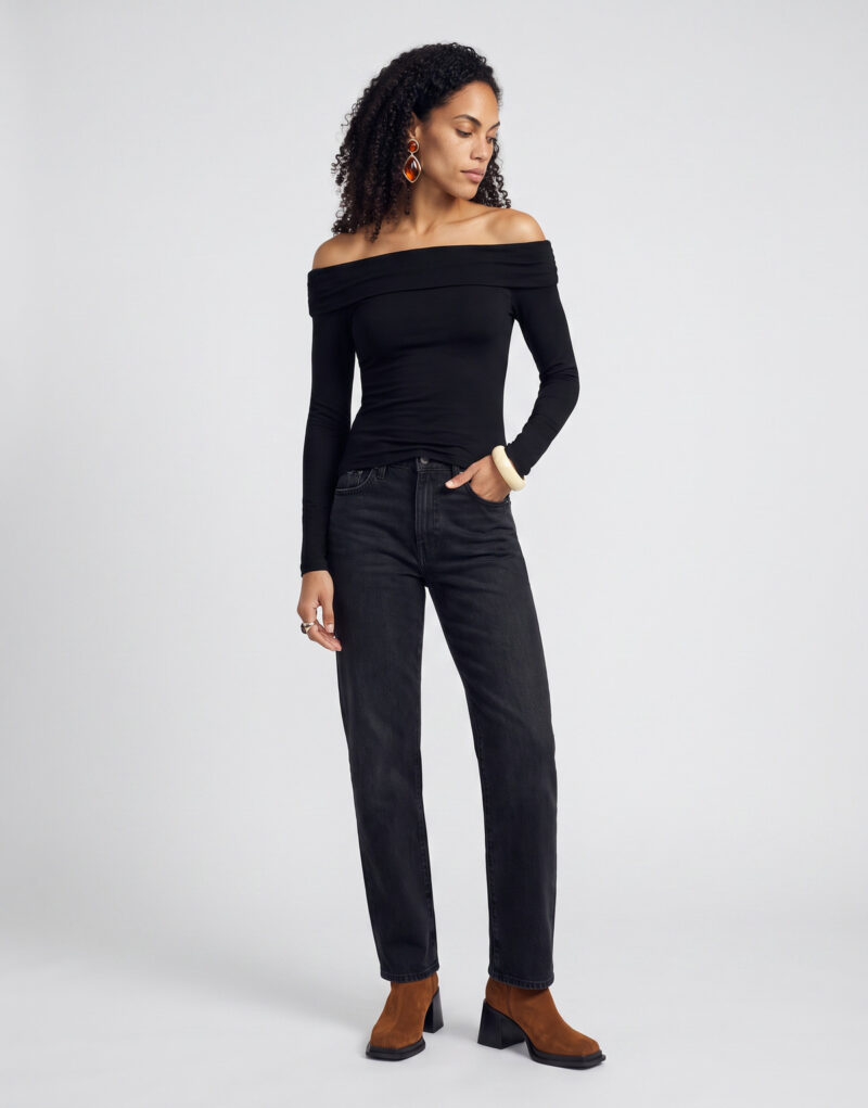 Levis EASY DAD Nero Jeans Donna - 2