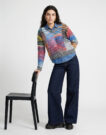 Levis 728 HR WIDE LEG Blu Jeans Flare Donna - 2