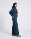 Levis 728 HR WIDE LEG Blu Jeans Flare Donna - 3