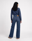 Levis 728 HR WIDE LEG Blu Jeans Flare Donna - 4