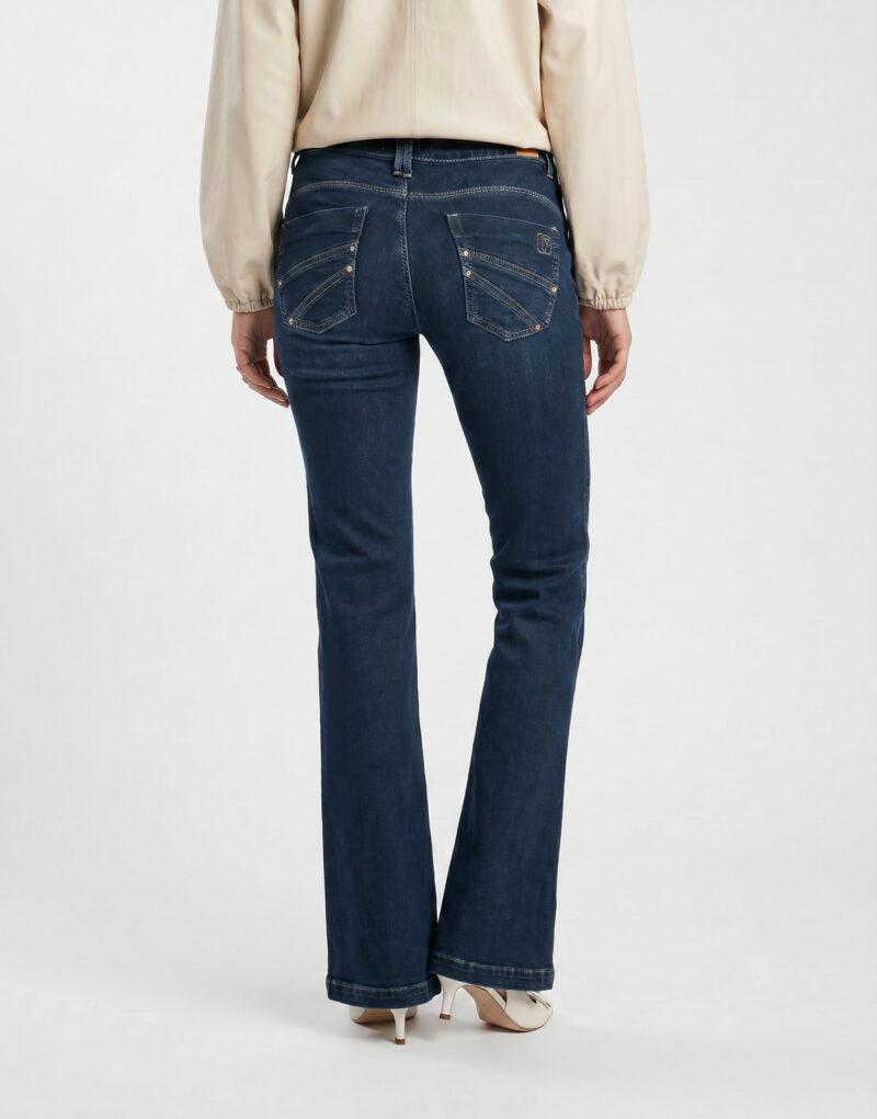 Le Temps des Cerises Blu Jeans Flare Donna - 4