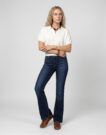 Levis LOW SLIM BOOT Blu Jeans Flare Donna - 2