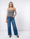 Levis RIBCAGE WIDE LEG H223 Blu Jeans Flare Donna - 2