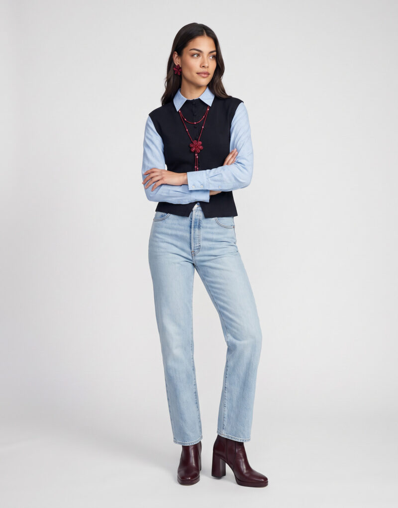 Levis RIBCAGE STRAIGHT ANKLE Blu Jeans Donna - 2